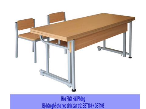 Bộ bàn ghế học sinh bán trú BBT103 + GBT103 tại Hải Phòng