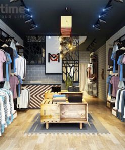 Thiết kế thi công shop quần áo Nam sang trọng giá rẻ tại Hải Phòng